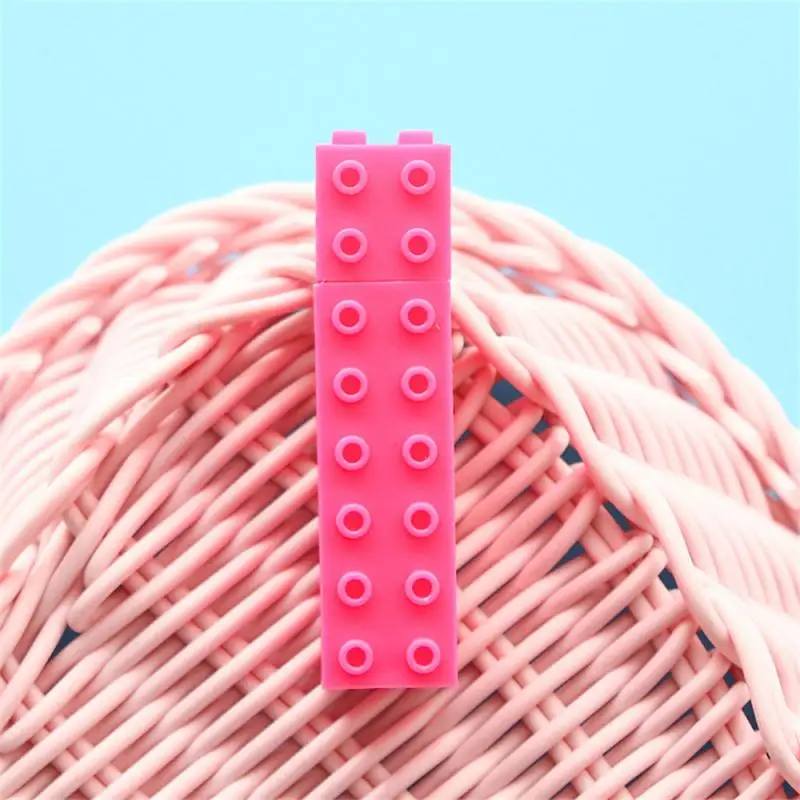 Mini Block Color Highlighter Pen Building Toy Drawing Marker Liner Pens Kid Gift Highlight Office School Supplies F201