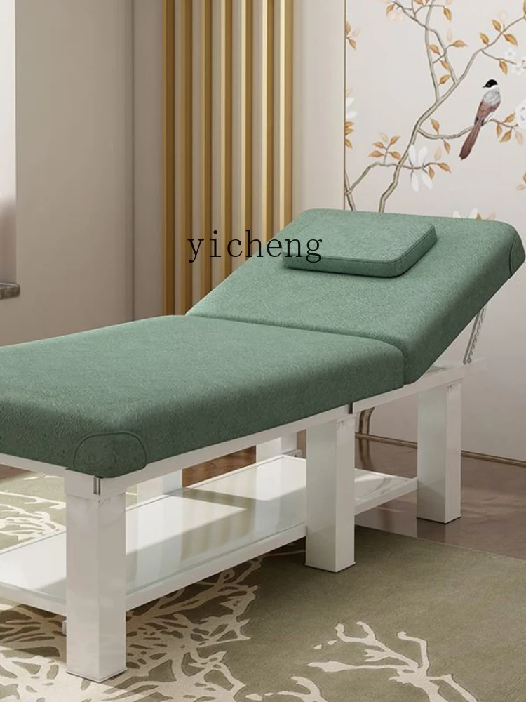 YY Massage Bed Physiotherapy Bed Folding Tattoo Embroidery Eyelash Beauty Fire Therapy Bed with Hole