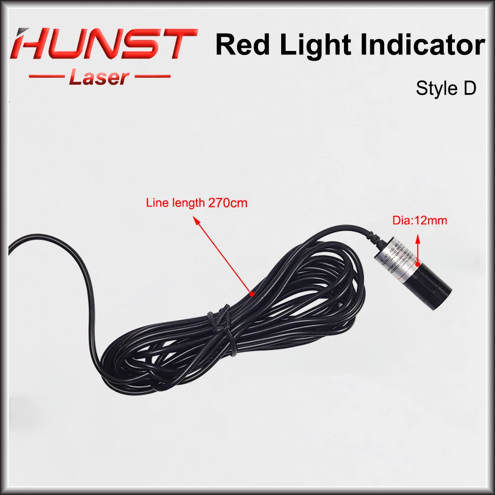 HUNST Red Dotted Beam Light 650nm 5V Infrared Adjustable Laser Module Locator + Adapter for Fiber Marking or Cutting Machine