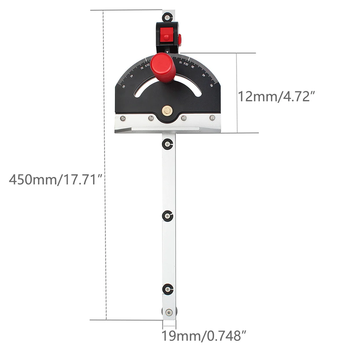 High-Precision Miter Gauge Handle Benches, Tabela Saw Router Miter Gauge, Serrar Assembleia Régua, DIY Carpinteiro Ferramentas para trabalhar madeira