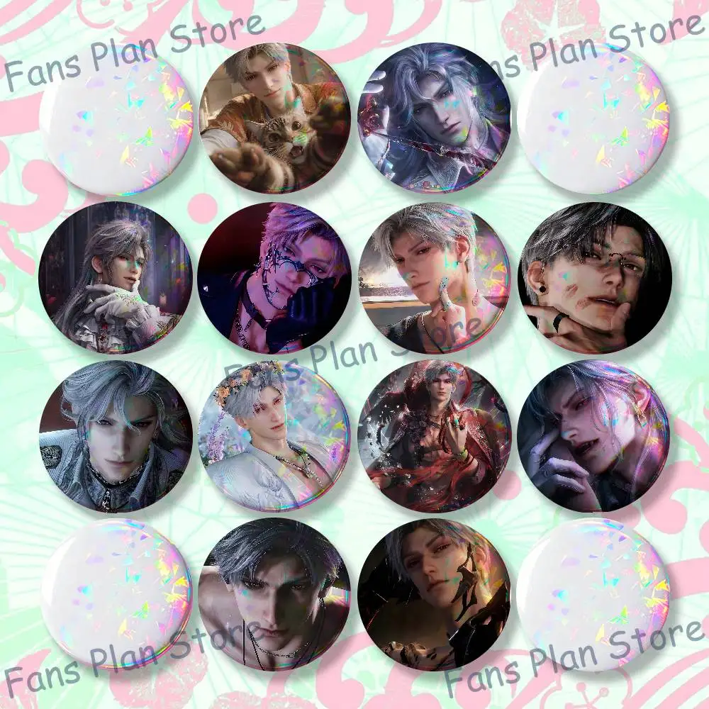 L-Love  D-Deepspace Sylus Badges Creative Tinplate Button Pins Brooch Creative Quotes Badge Clothes Backpack Jewelry Gift Fan