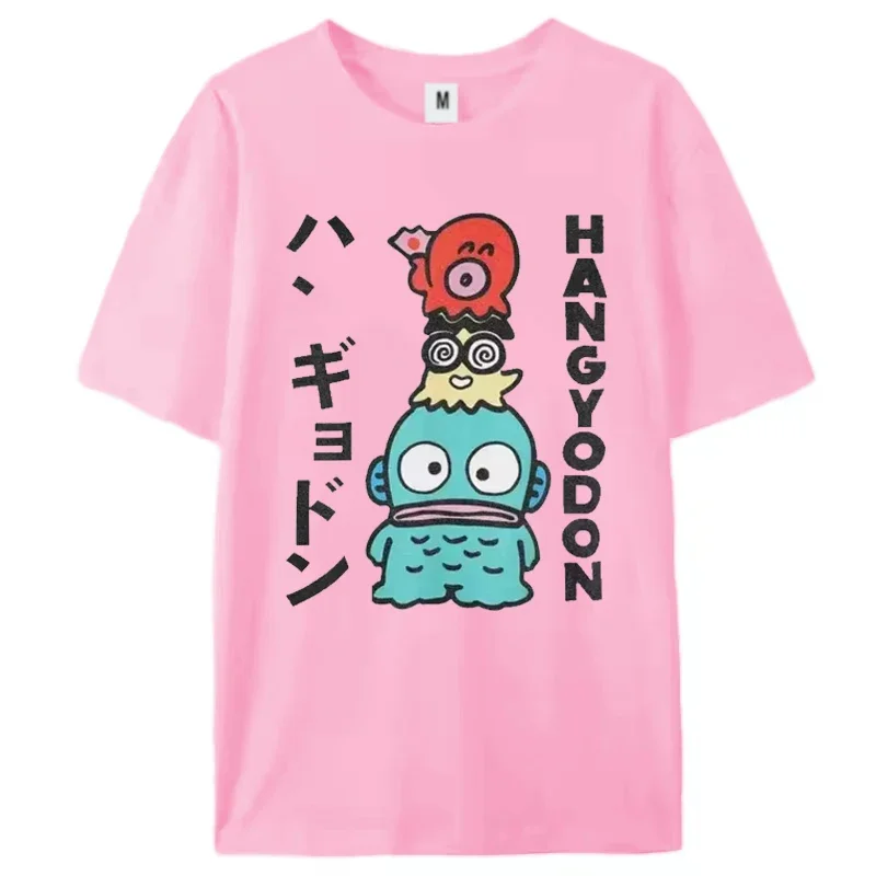 Hangyodon japonais pour hommes femmes t-shirt Vintage t-shirt à manches courtes col rond T-Shirts vêtements d'été Y2k haut femmes vêtements