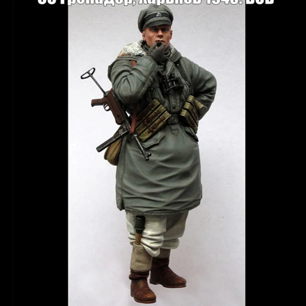 1 / 16 Resin Figure Soldier Man Model  Kharkov Hands on White Model Military