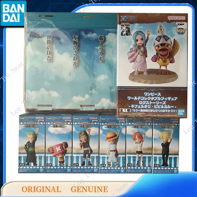 반다이 오리지널 정품 WCF 반프레스토 원피스 식스 파트너 애니메이션 액션 피규어 장난감, 어린이 선물 모델 장식품