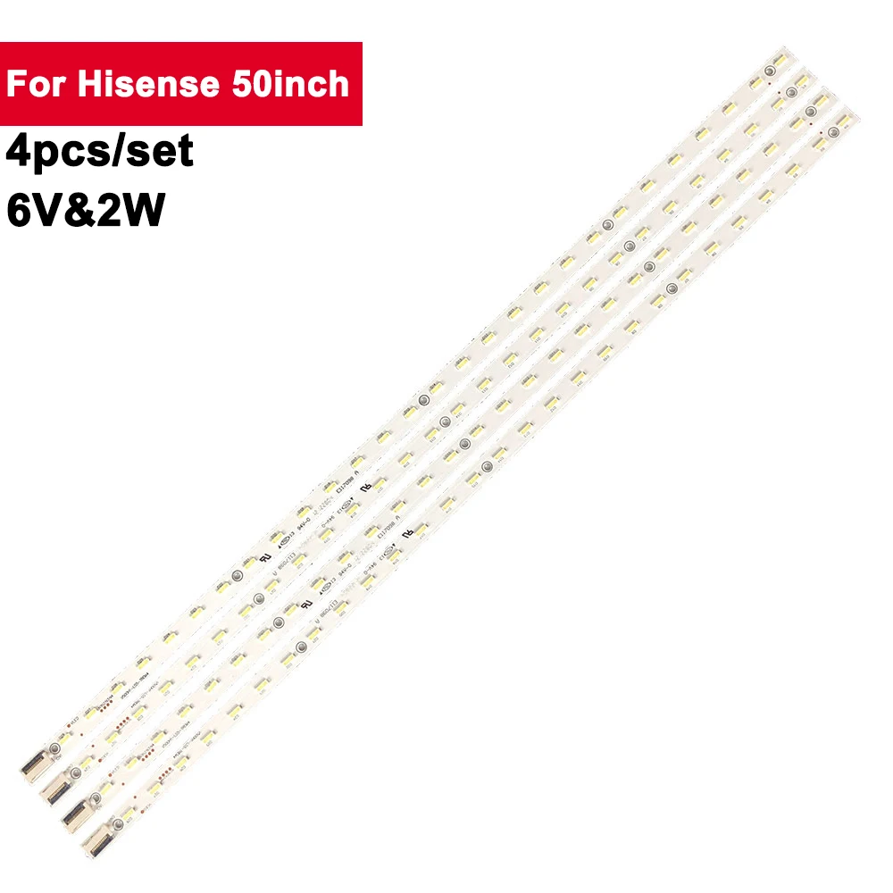 

6V 315mm 28leds Led Tv Backlights Strip For Hisense 50inch V500H1-LS5-TLEM4 4Pcs/Set TV Backlight LED50R5100DE 50PFL5820/T3