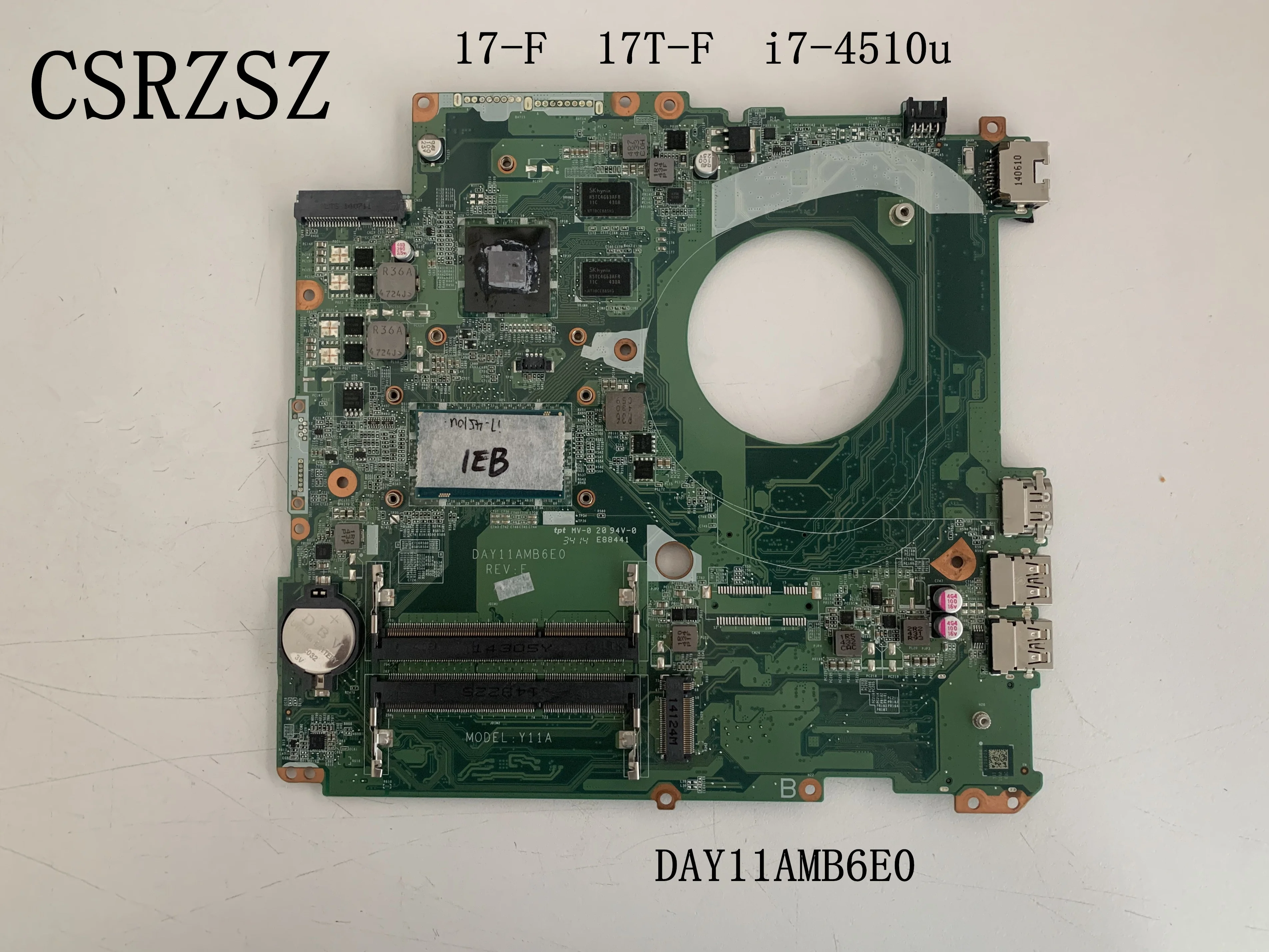 

DAY11AMB6E0 Mainboard For HP Pavilion 17-F 17T-F Series Laptop motherboard with i7-4510u CPU Fully tested ok