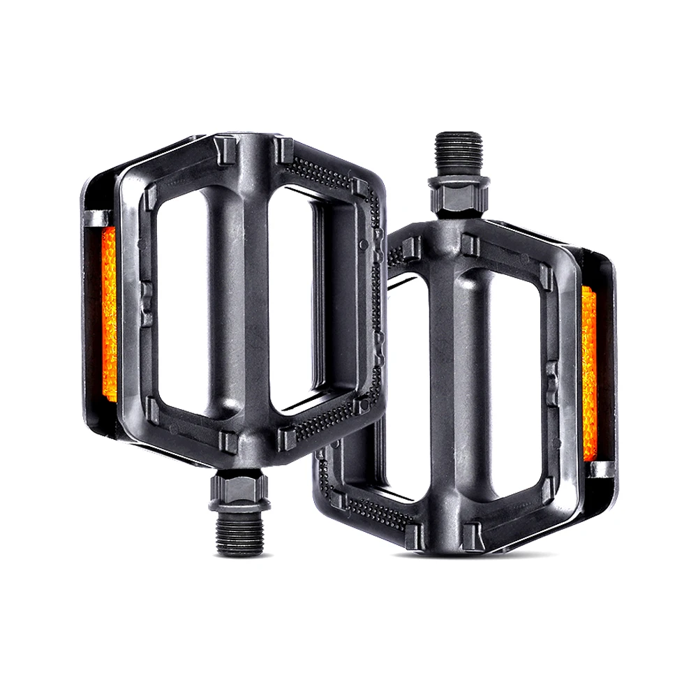 

1 пара высококачественных портативных велосипедных педалей, пластиковые дорожные велосипедные двойные педали, детали для горного велосипеда