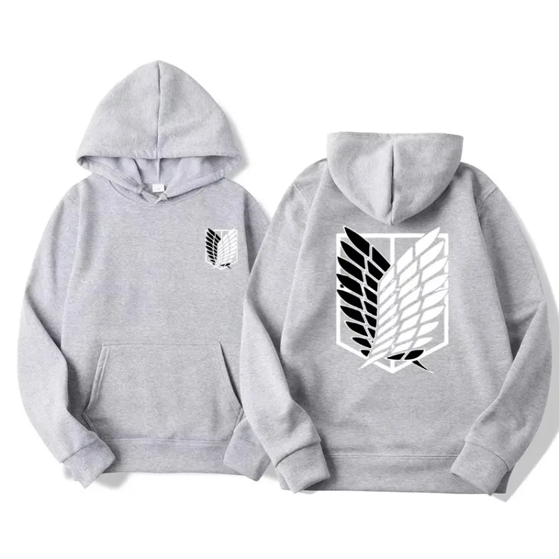 Attack on Titan Men's Hoodie Anime Hoodies Men Women Streetwear Pullover Harajuku Shingeki No Kyojin Hoodies Sweatshirt Clothes