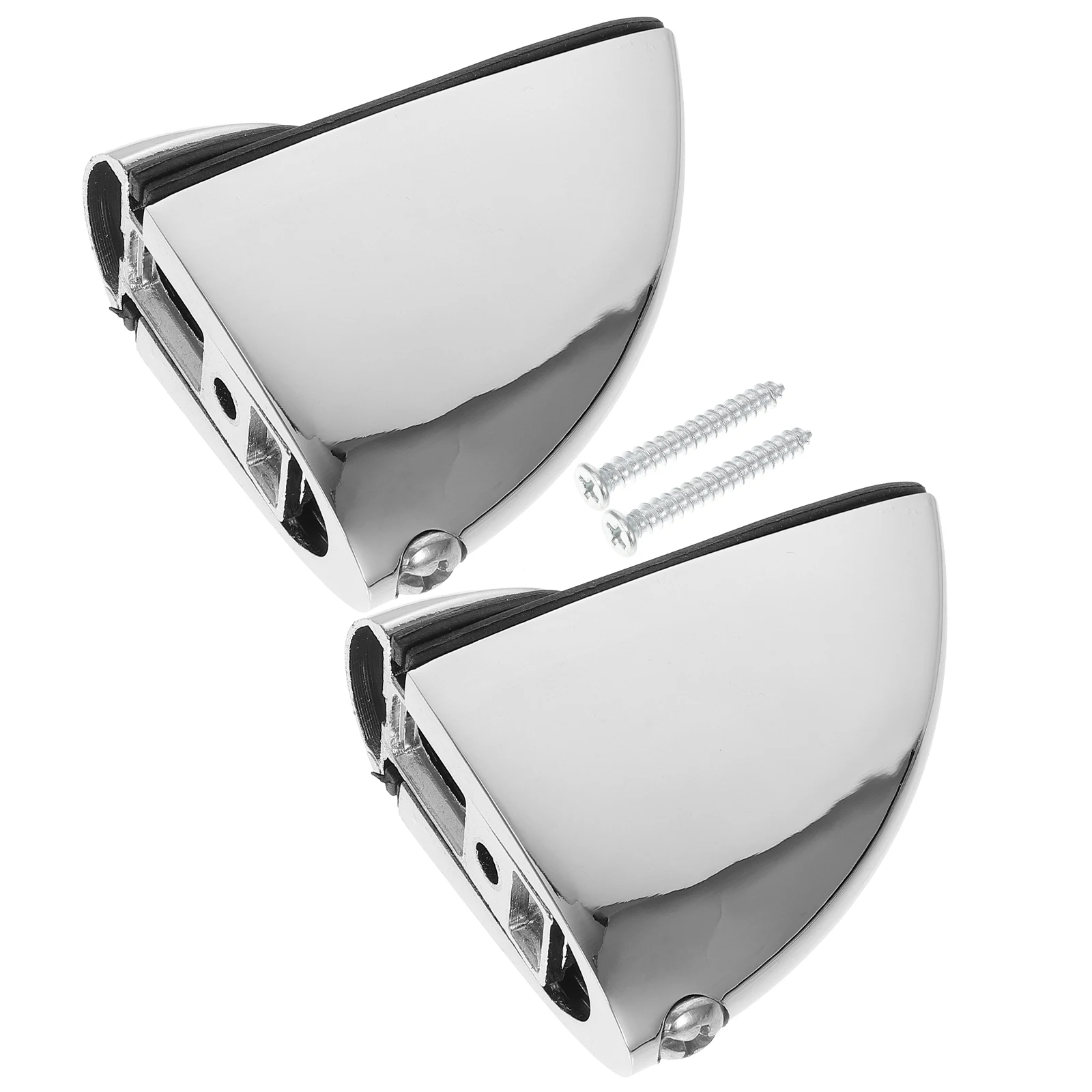

2pcs Zinc Fish Mouth Clips 3-18mm Adjustable Glass Shelf Mirror Holder Clips Bracket Mirror Holder Home Shower Durable