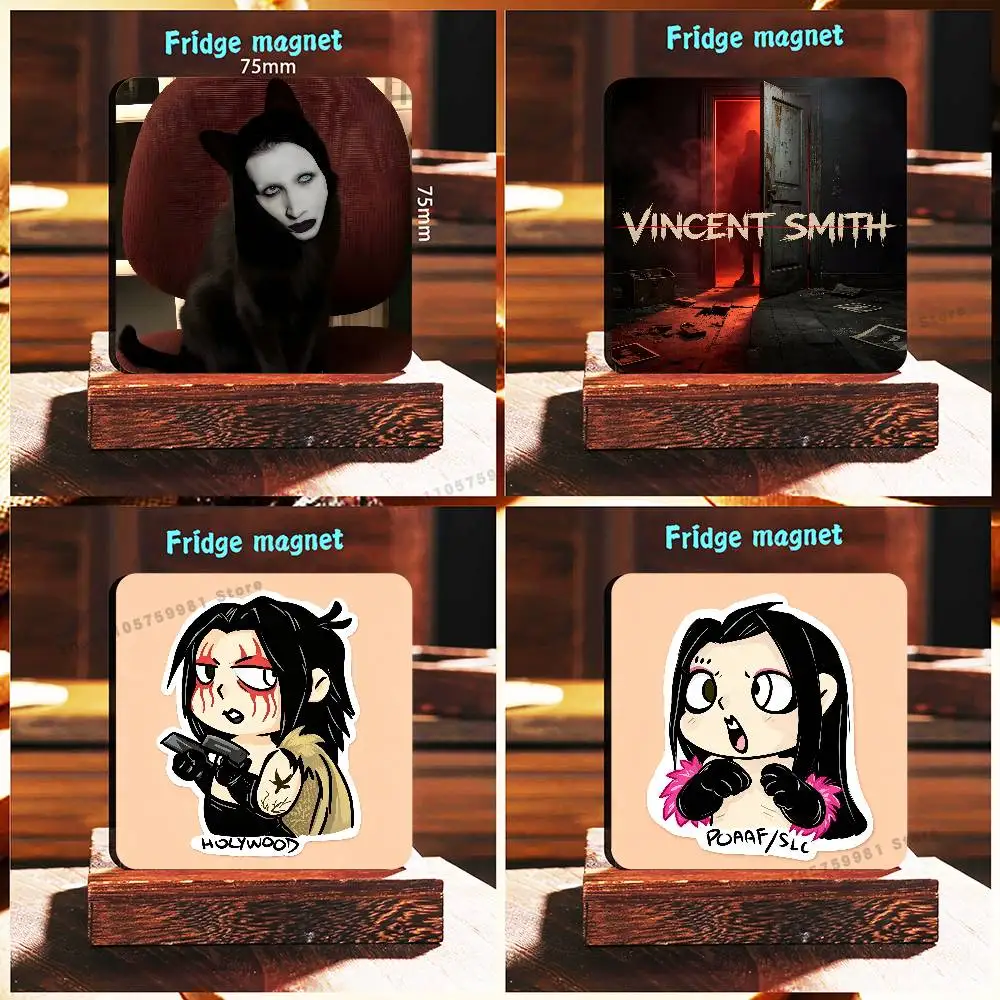 M-Marilyn M-Manson Magnet Refrigerator Fridge Sticker for Home Decor DIY Wall Decor