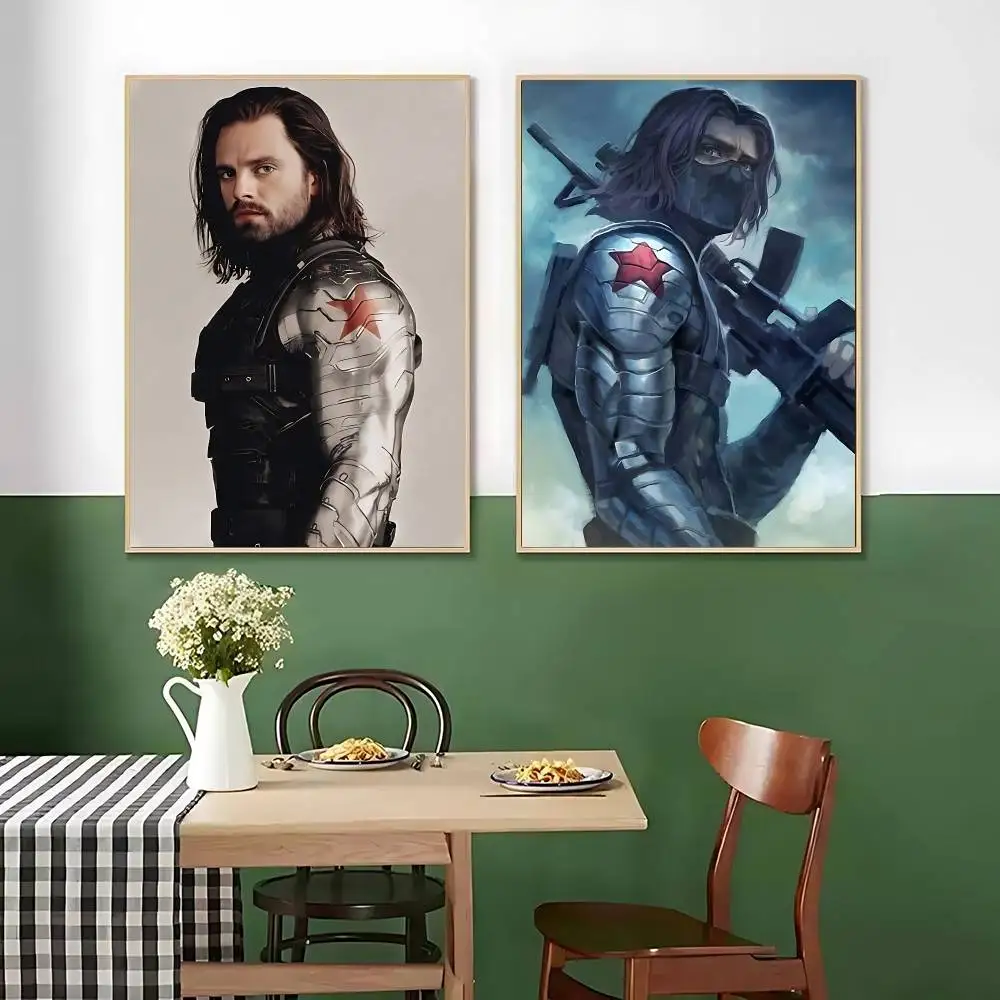 B-Buckys B-Barnes Winter S-Soldiers Poster Painting Wall Art Picture Canvas Prints Home Decoration Poster ForLiving Room NoFrame