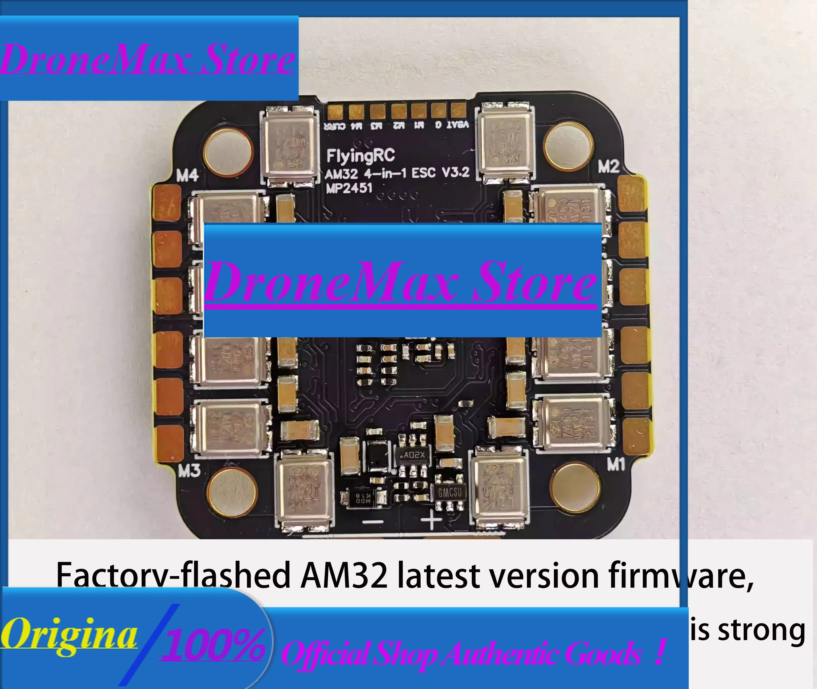 DroMaFlyingRC STACK 75A 4IN1 ESC V3.2 And H7D MK1 DPS310 H743 Flight Control Support AP/INAV/BF/RotorFlight Firmware