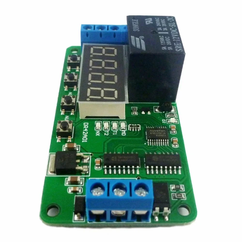 Dual CH DC 12V Multifunction DPDT Delay Relay Time Switch Turn on/off PLC Module For Polarity switching Stereo Audio