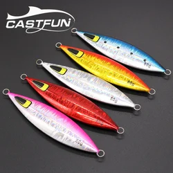 CASTFUN 40g 60g 100g Slow Pitch Jigging Lure Metal Jig Saltwater Trolling Lures Fishing Lure Slow Jig Jingging Lure