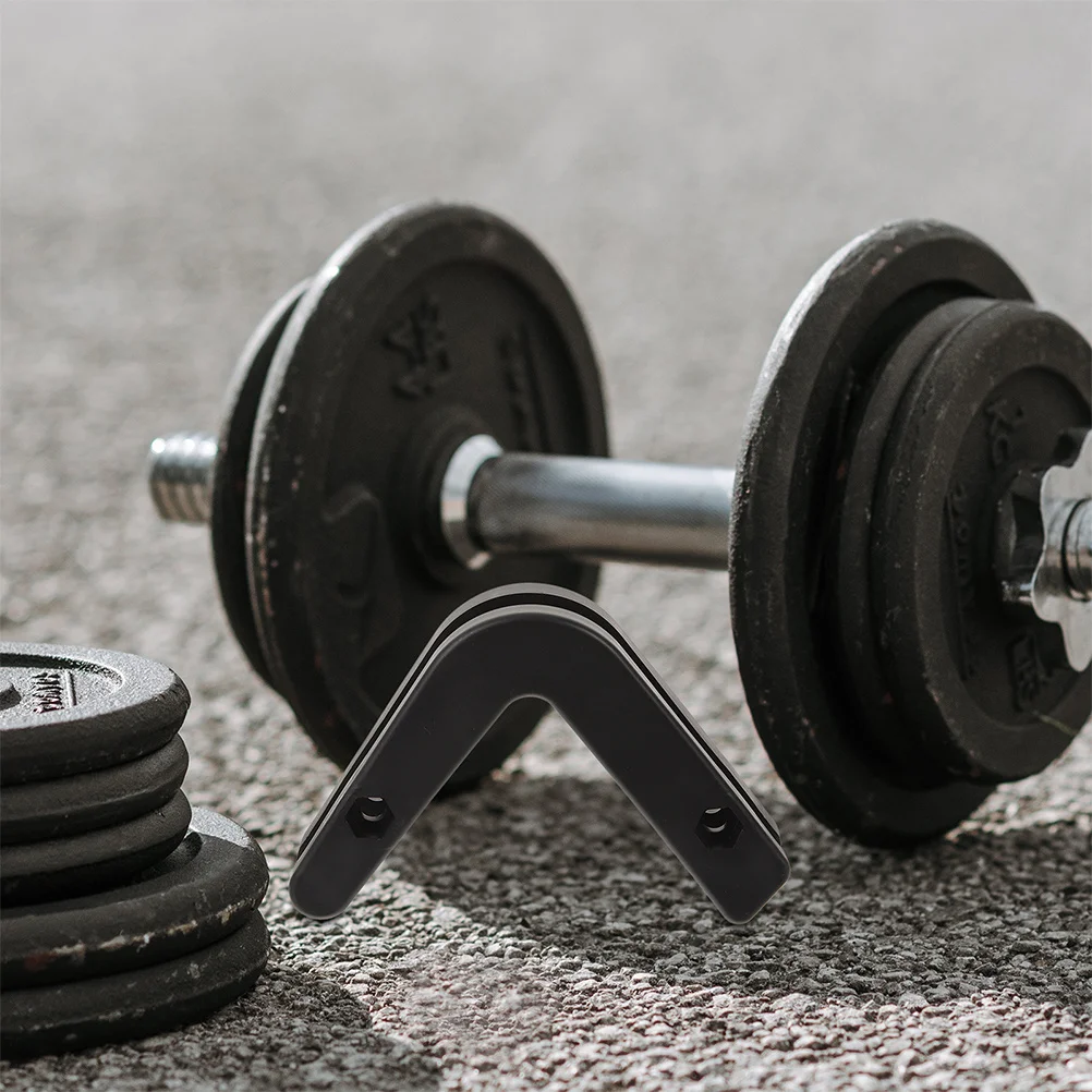 6 Piezas de Soporte para Barra de Gimnasio en Casa, Gancho de Almacenamiento de Barra de Pesas de Plástico Resistente para Levantamiento de Pesas y Rutinas de Ejercicio, Almacenamiento de Barra de Gimnasio en Casa