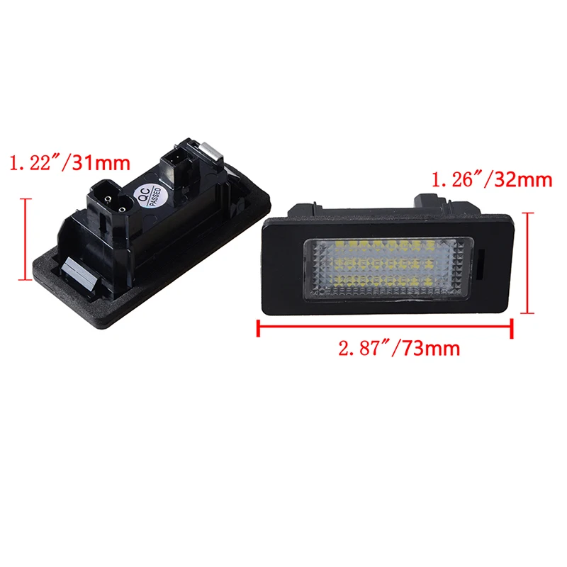 Car Rear License Plate Light Lamp LED Assembly Fit For BMW F10 E39 M5 E61 E70 E71 X5 X6 M5 E90 E92 E93 E60 E84 Car Accessories