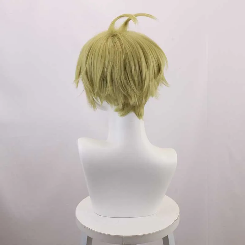 Nieuwe Danganronpa V3: Amaru Tenshi cosplay pruik met roos en omgekeerde pony voor het karakter Tenshi Amaru.