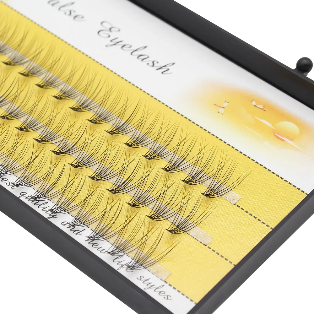 60pcs Professional Makeup Individual Cluster EyeLashes Grafting Fake False Eyelashes eyelash extension individual eyelash bunche