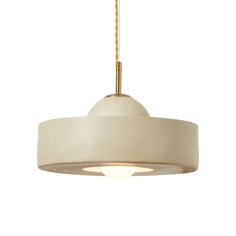 French Creative Designer Resin Pendant Light Minimalist Restaurant Kitchen Table Suspension Fixture Teahouse Cafe Clothing Store