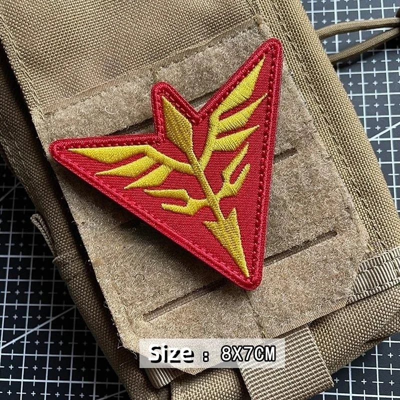 Gene Unicorn Badges on Backpack DIY Decorative Sticker Mobile Suit Gundam Embroidered Hook&Loop Patches Tactical Armband