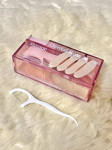 Automatic Dental Floss Storage Box Pop-Up Dental Floss Dispenser With 10Pcs Floss Dental Oral Hygiene Care Portable