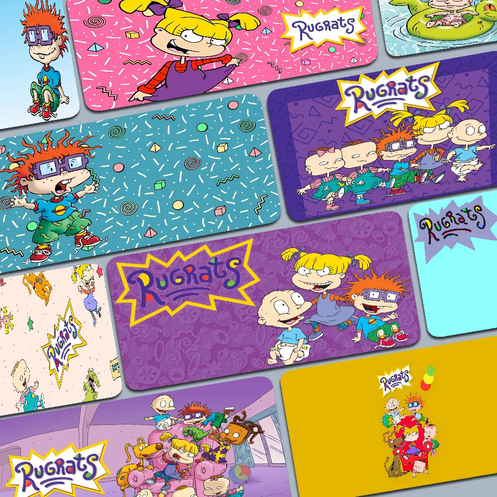 Cartoon Funny R-Rugrats Cute Natural Rubber Gaming mousepad Desk Mat Size for Game Keyboard Pad for Gamer