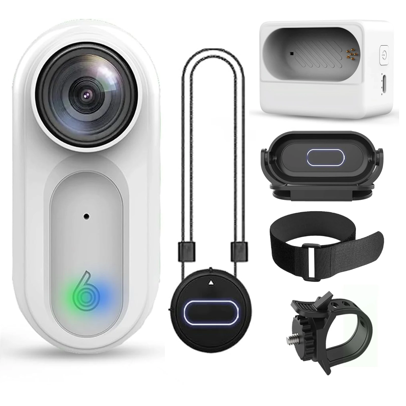 

1080P Waterproof 2 meters Thumb Action Camera POV Cam Small Magnetic Body Camera Portable Vlogging Camera,Hands-Free