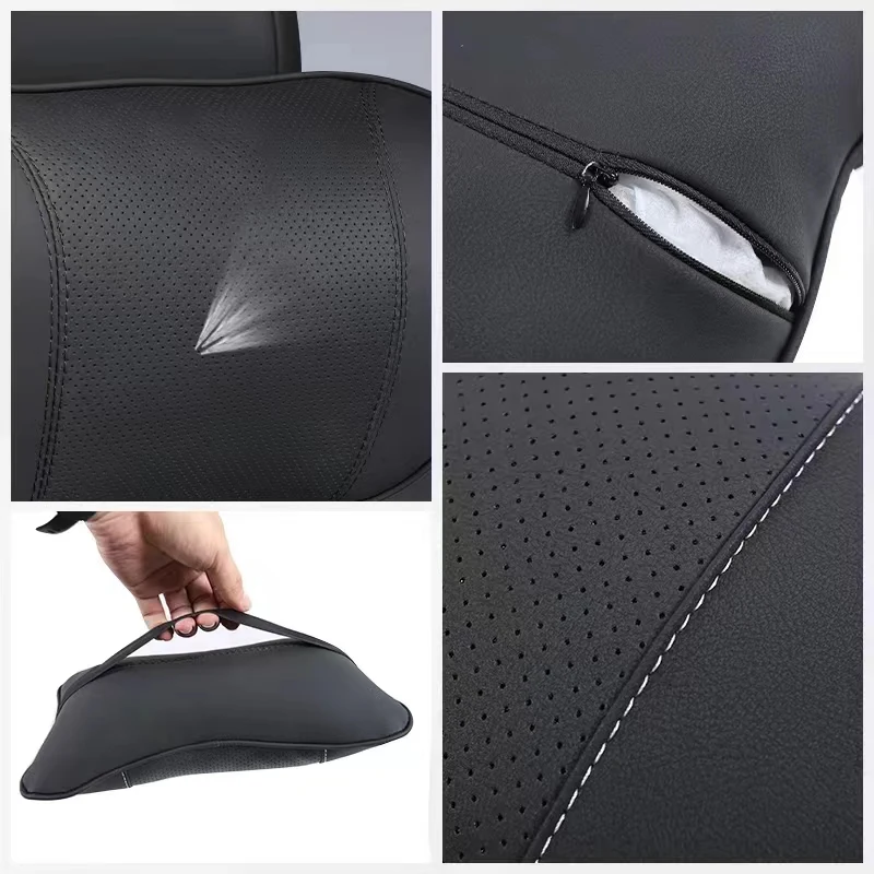 Car Headrest Neck Cushion Memory Foam Soft Accessories For Peugeot 206 307 308 3008 207 208 407 508 2008 5008 107 106 205 4008