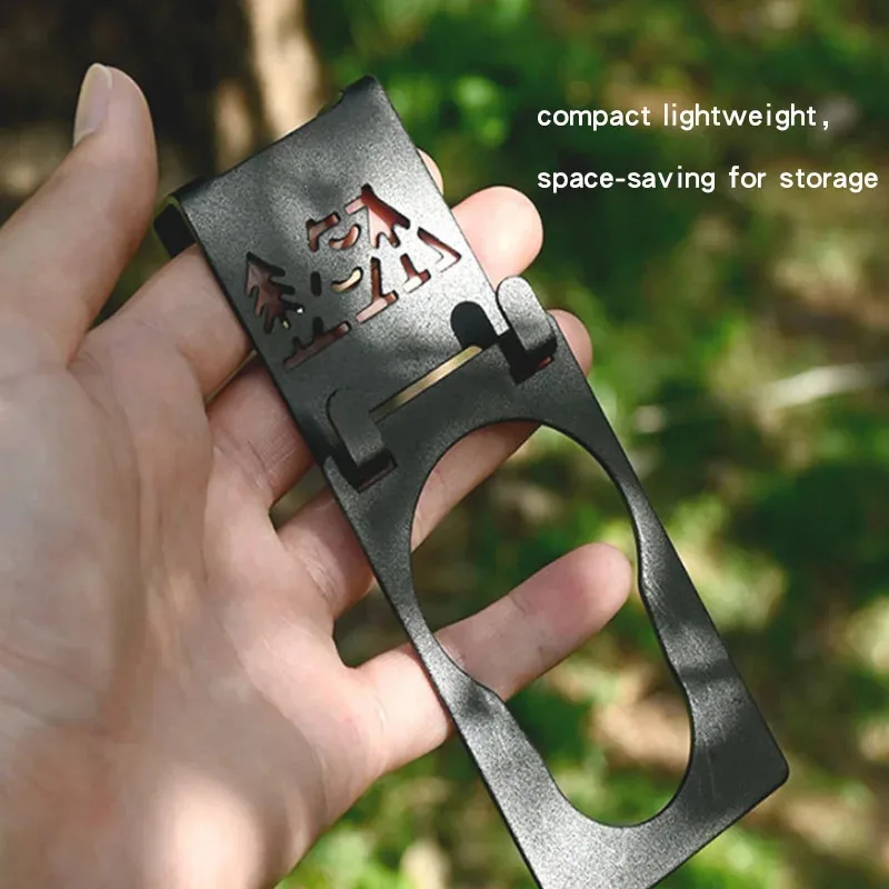 Outdoor Gas Tank Hook Flat Gas Tank Outdoor Camping Fixed Gas Tank Folding Table Card Type Hanging Buckle Gas Tank Bracket