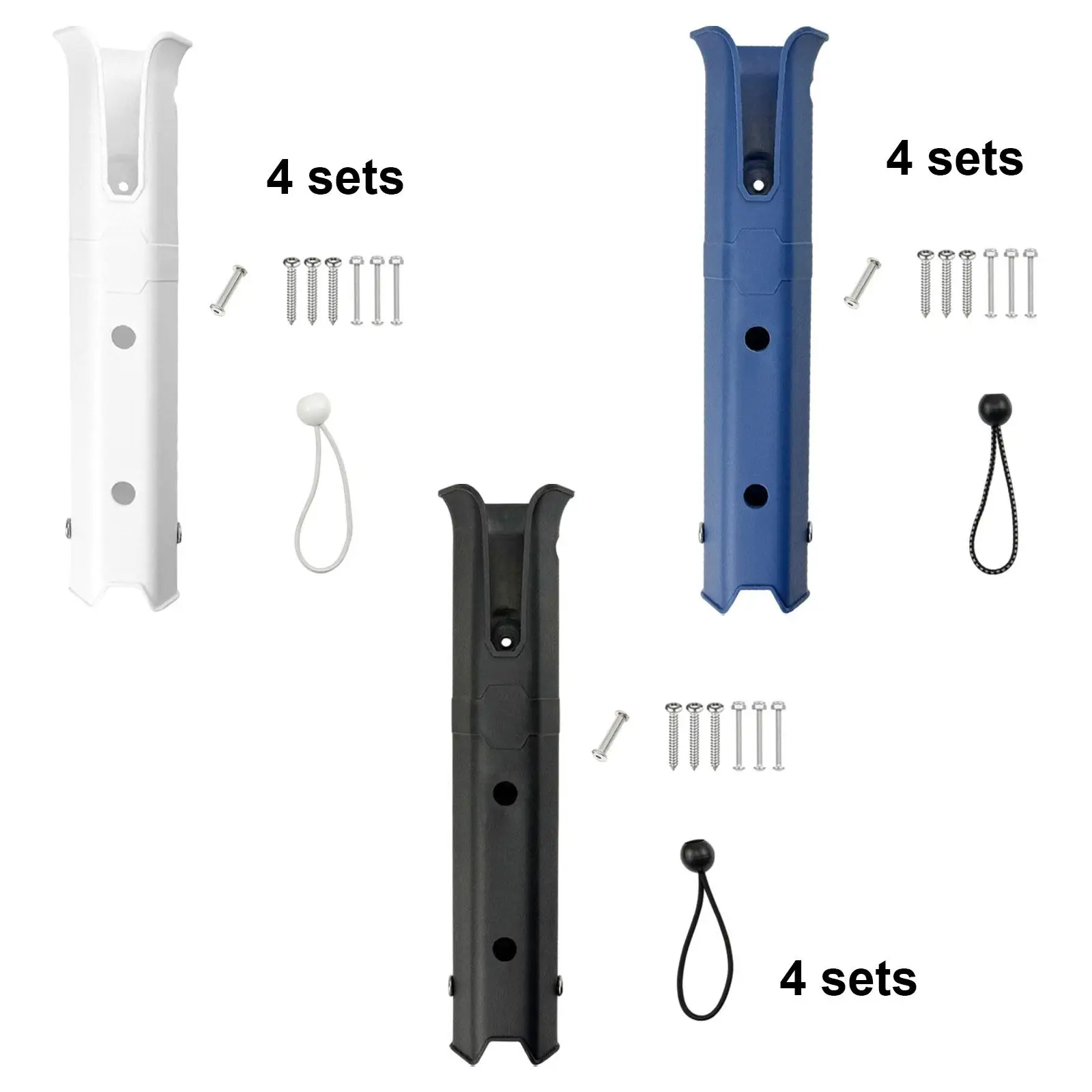 

4Pcs Fishing Rod Holders Lightweight Fishing Pole Stand with Screws Fishing Rod Support Portable Fishing Rod Racks Storage Rack