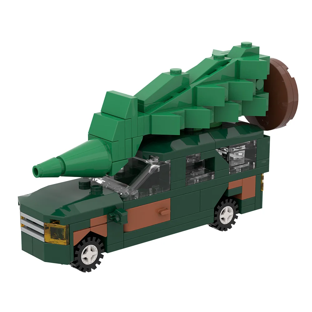 Gobricks MOC Christmas Story Mini RV Car Building Blocks Bricks Toys Gift