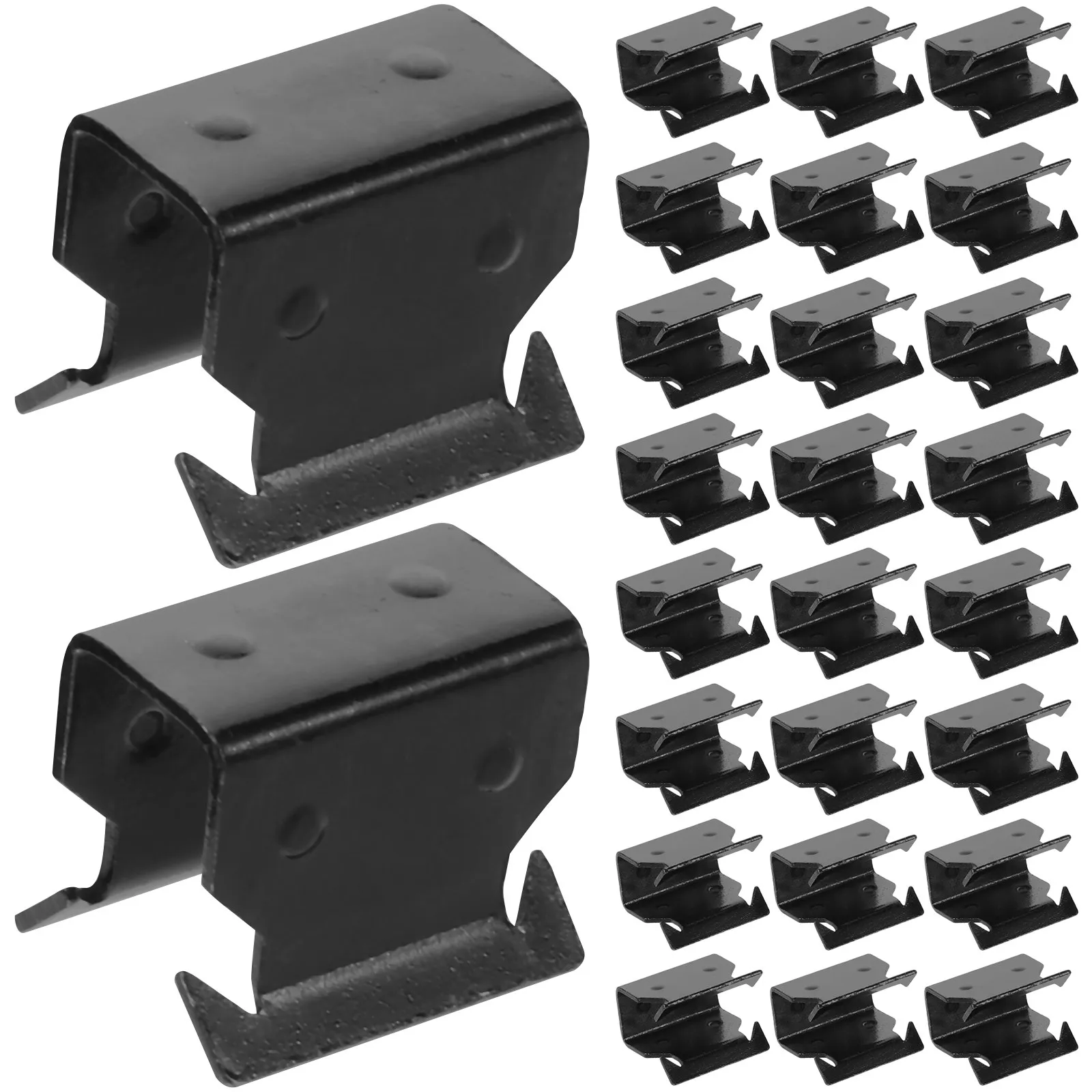

30Pcs Steel Wiper Retainer Clips Secure Fit Snap Fit Bracket for Automobile Wiper Arm Bracket Deflector Repair Replacement