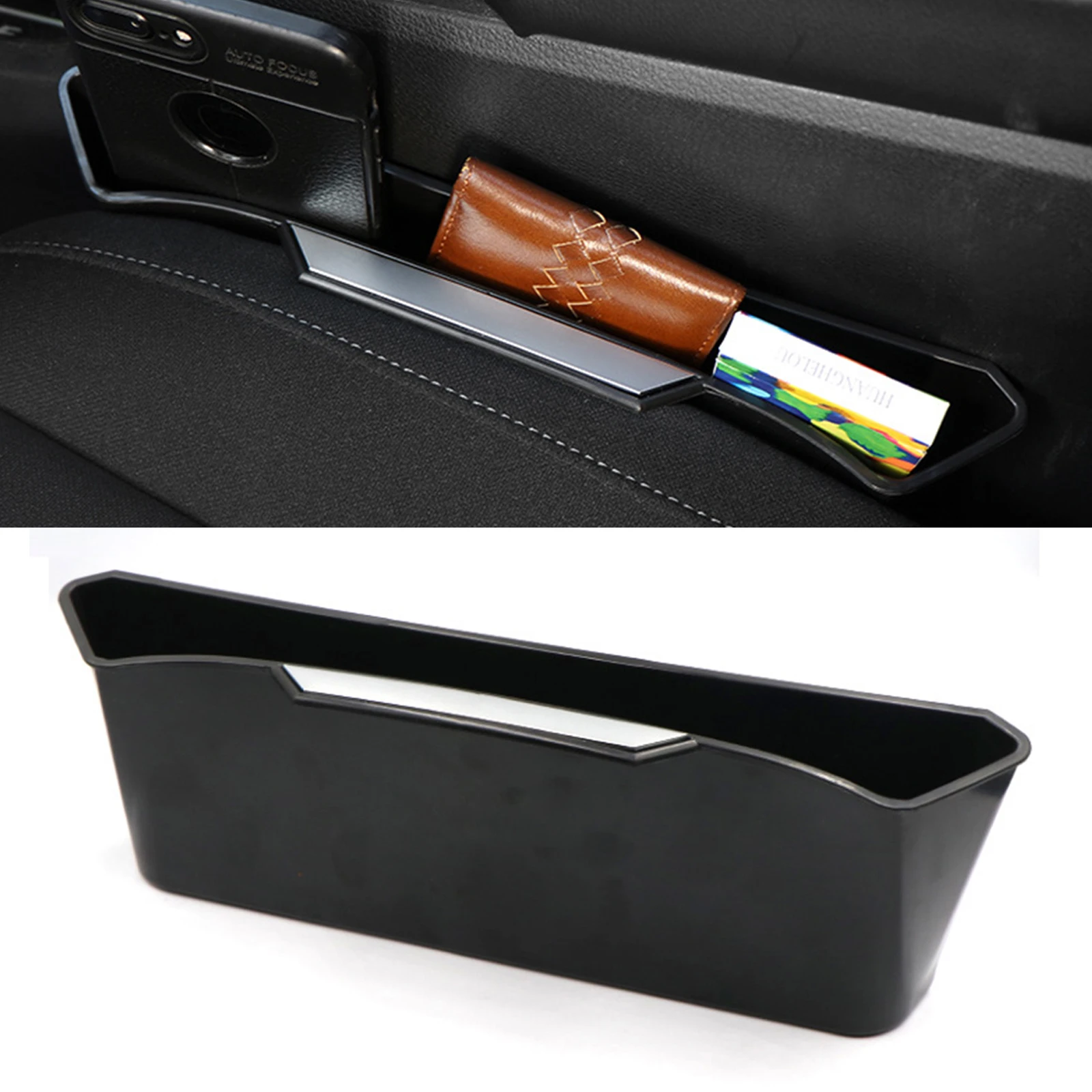 

Car Seat Crevice OrganiserCentre Console Storage Box For Mobile Phones, Keys, Wallets And CardsCar Interior Accessories