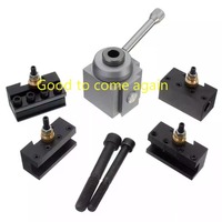 Mini CNC Lathe Tool Holder Quick Change Tool Post Cutter Holder Screw Kit Set Boring Bar Turning Facing Holder Wrench Tools