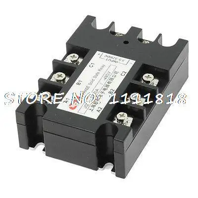 

3.5-32VDC/480VAC 80A DC to AC 3 Phase SSR Solid State Relay w Indicator Light