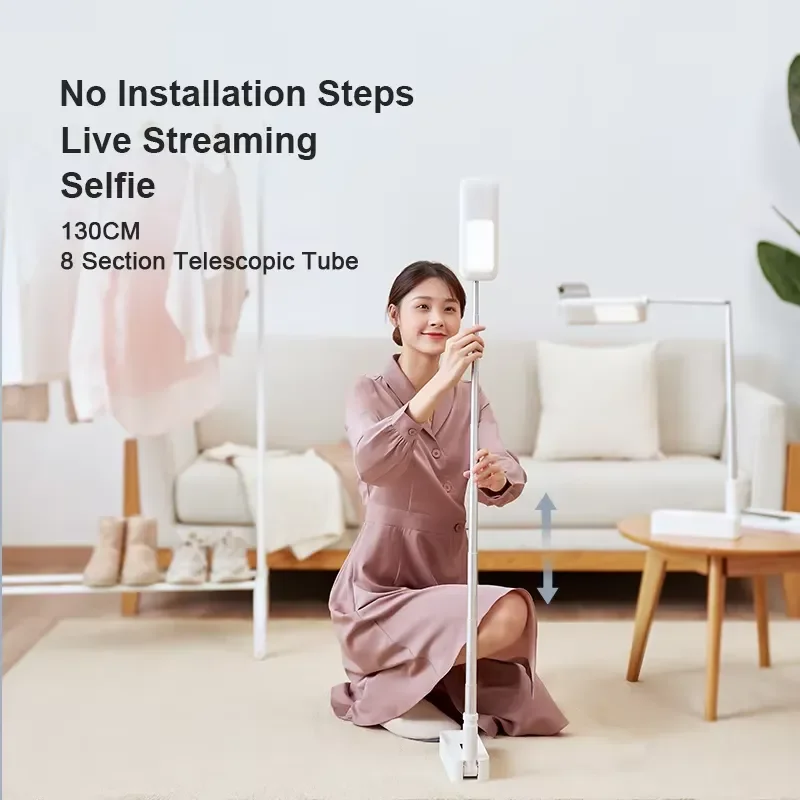 Portable Ring Light with Tripod for Mobile Camera Dimmable Light Emitting Diode Ring Light for Selfie Makeup Live Video