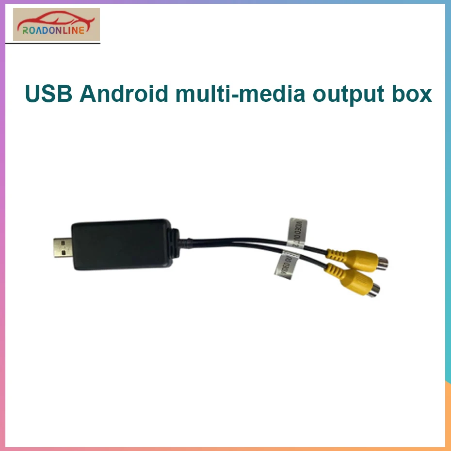 

Мультимедийное радио Roadonline Android, видеовыход, выходная коробка USB/выходная коробка HDMI Разъем видеовывода