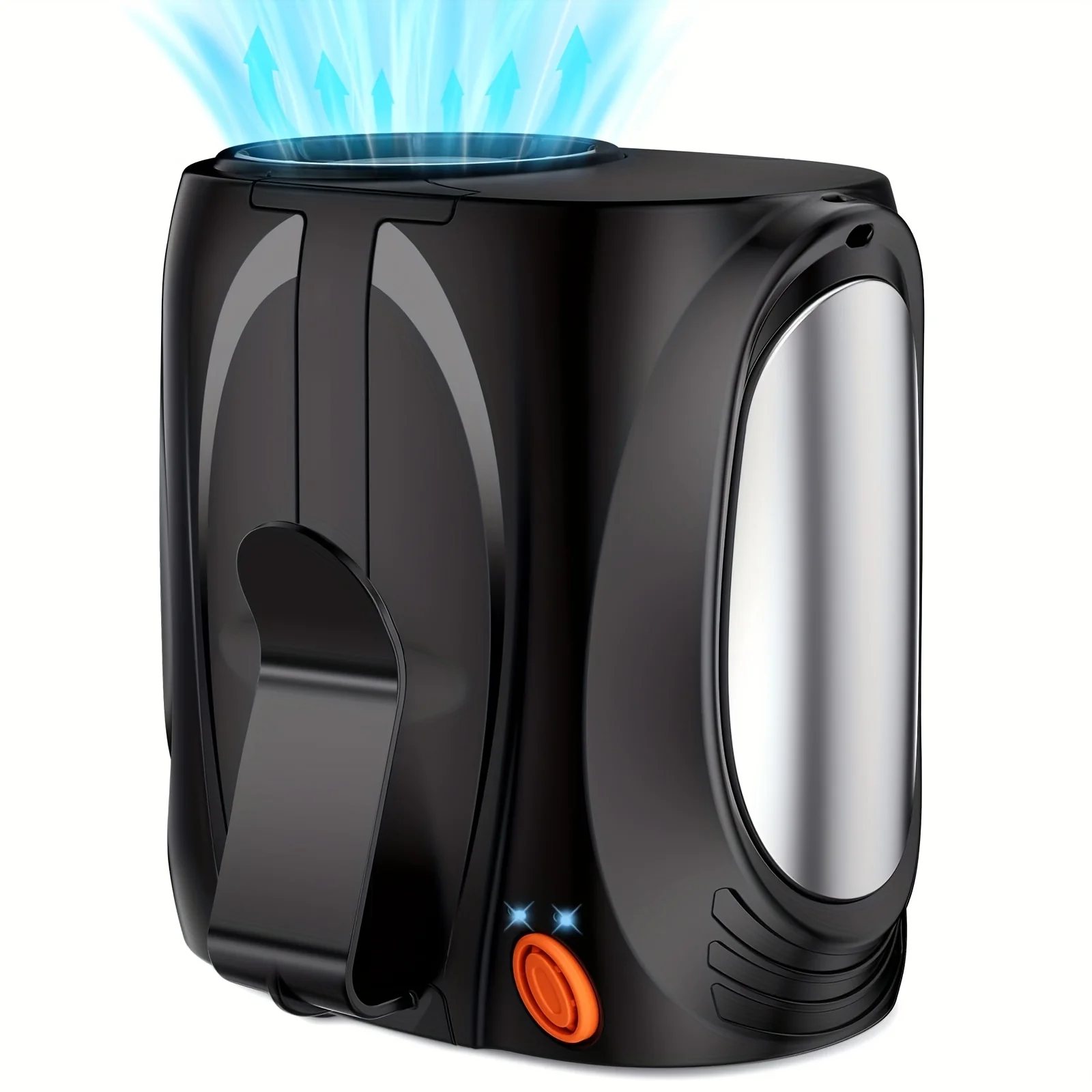 

2025 AI Portable Waist , 6-Speed 16000RPM Strong Turbo Airflow, Max 40H Cooling Battery-Powered Rechargeable Personal , Hands-Fr