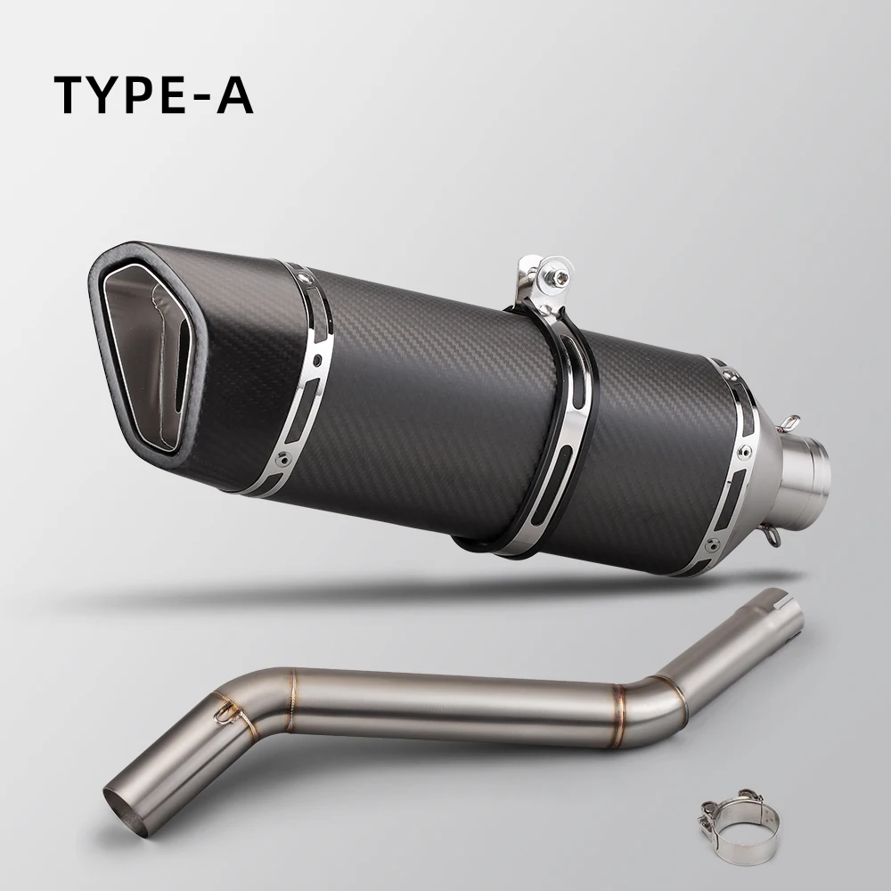 

Slip On Line For CFMOTO NK400 400NK NK650 650NK Motorcycle Exhaust Full System Middle Line Pipe Connect Muffler With DB Killer
