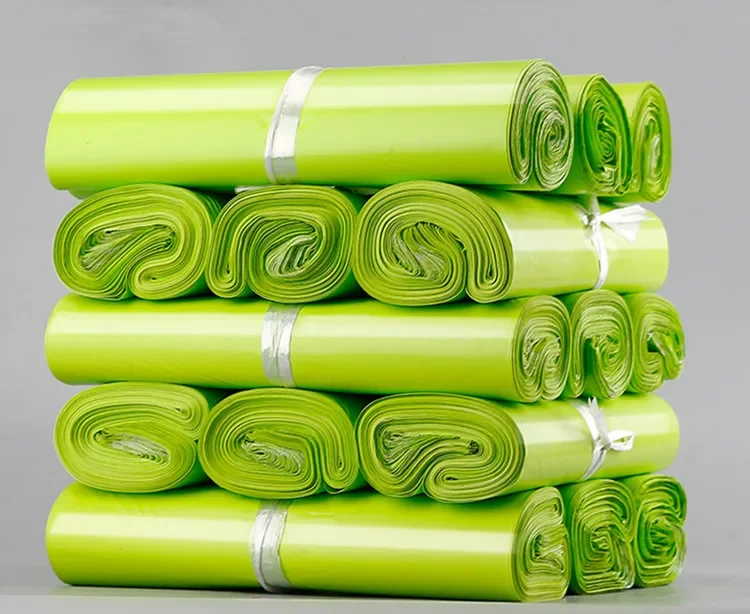 자가 밀봉 과일 녹색 폴리 메일러 접착 봉투 두꺼운 가방 플라스틱 우편 의류 선물 상자 어린이 장난감 포장 파우치