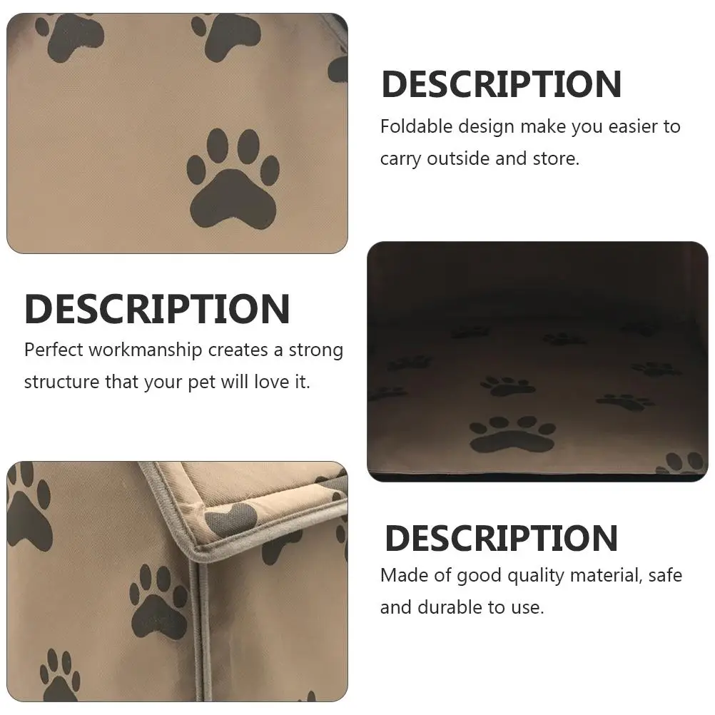 

Foldable Dog House Tent for Small Dogs Cats Portable Shelter Pad Durable Easy Clean Includes Cushion Perfect Gift Pet
