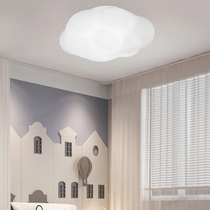 Nordic Cloud Pendant Light White Hanging Lamp Lights for Bedroom Kid Room Lights E27 Adjustable Indoor Dinning Room Lighting