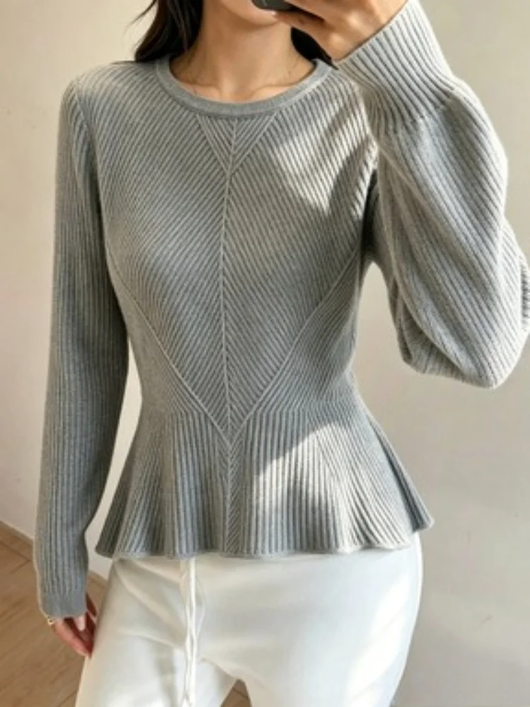 Элегантный женский свитер с кр – обзор и цена Ribbed Knit Sweater