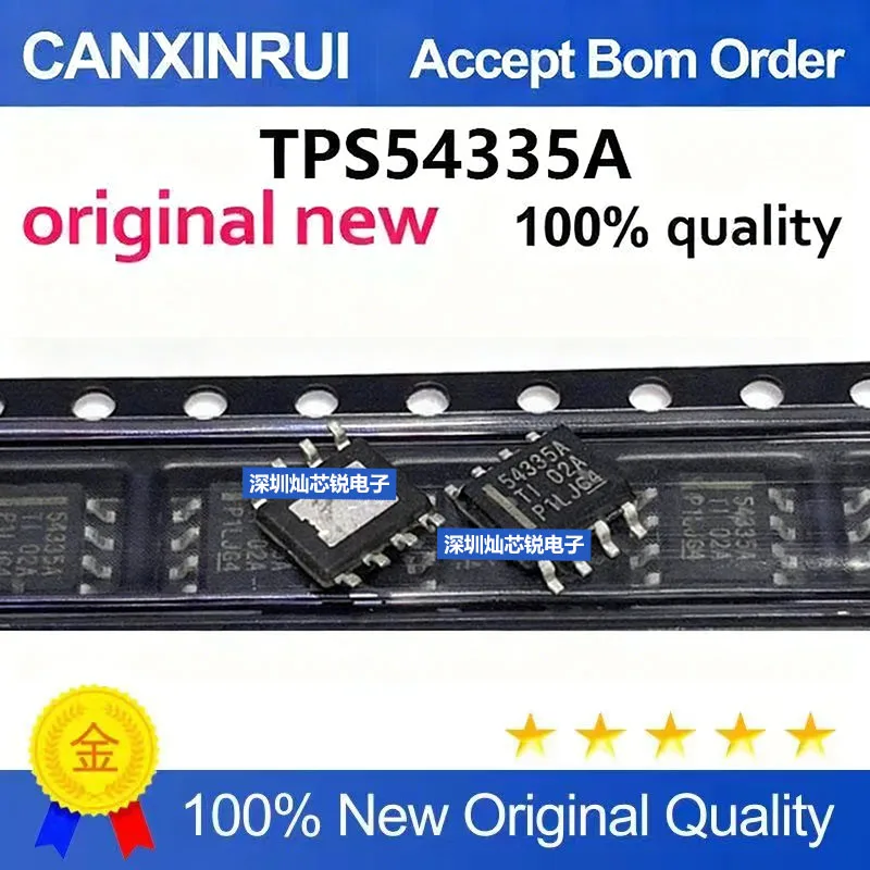 (5-100pieces)Brand new original TPS54335ADDAR 54335A SMD SOP8 synchronous buck converter chip
