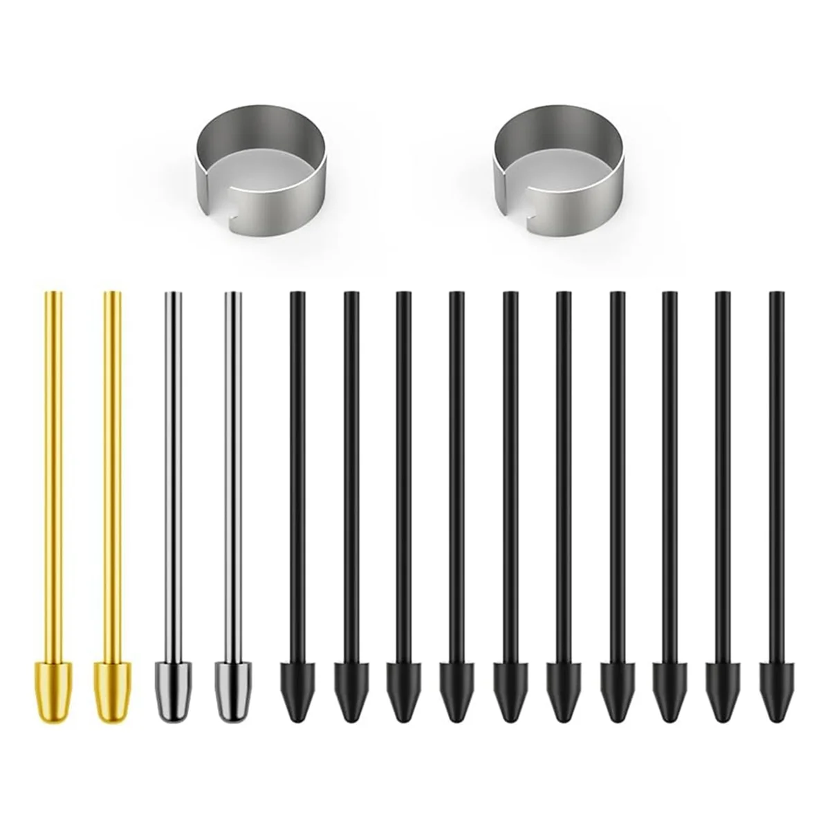 Metal Nibs/Tips Replacement for SamsungGalaxy Tab S9/S9FE+/S9 Ultra /S8/S8+/S8 Ultra(4+10 Pcs Set)