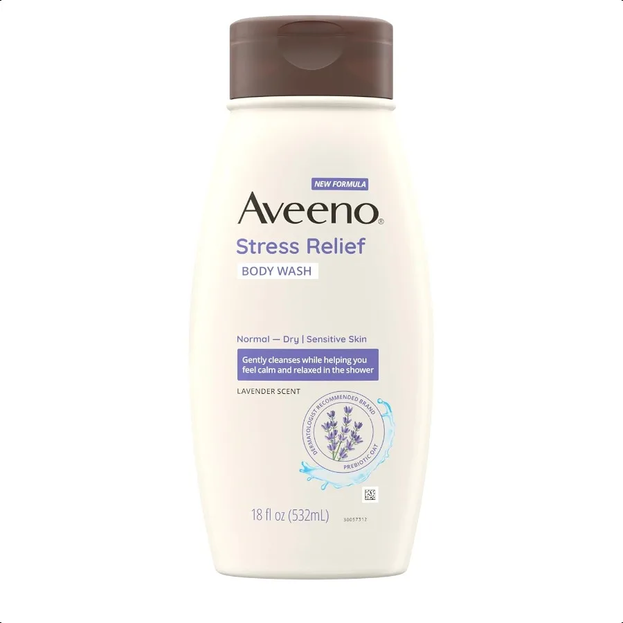 

Avee Str Relief Body Wash с урезным ароматом овсяной лаванды для чувствительной кожи Мягко очищает помогает вы чувствуете себя спокойствие Расслабляется в них