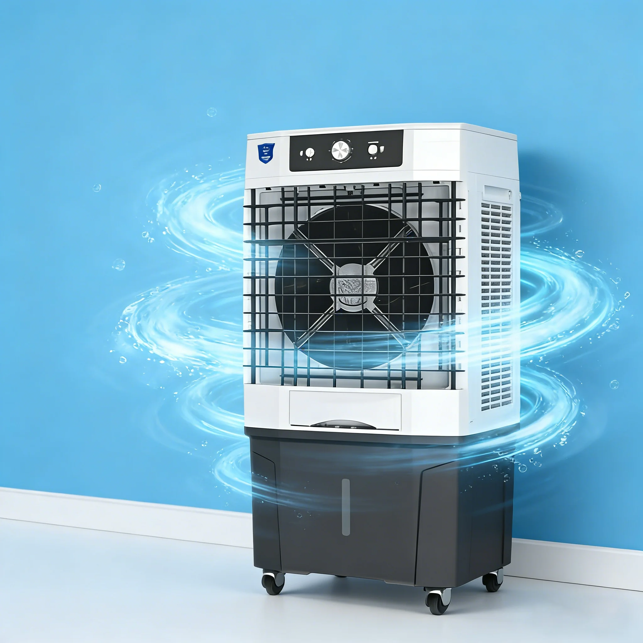 Limited Time Offer Portable Industrial Indoor Water Evaporative air Cooler Fan Plastic Material for Home Usage to Indoor Cooling