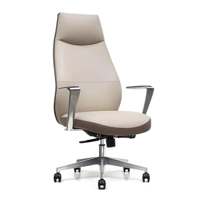 Premium-Grade Elegant  Ergonomic Executive Comfortable Supportive High Back Boss Level Plush Seat Synthetic Leather Office Chair