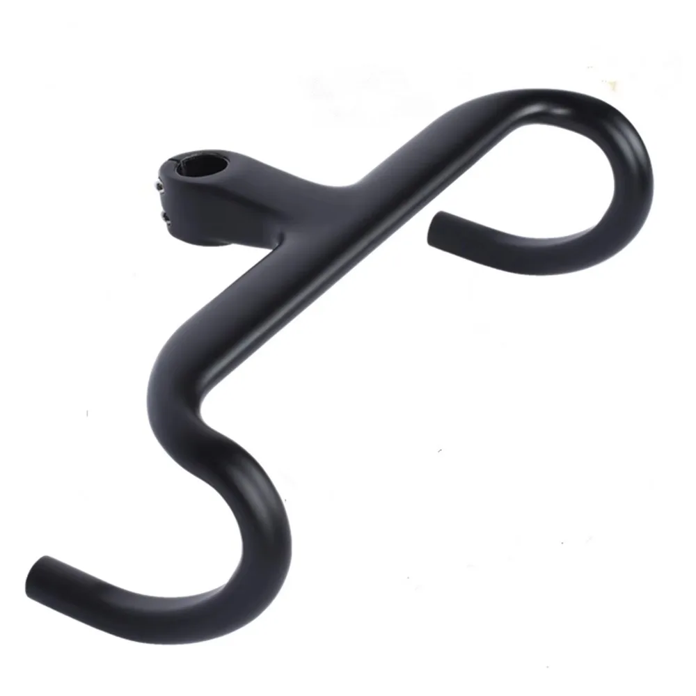 28.6 and 31.8mm Compatible T800 Carbon Road Bike Aero Integrated Bicycle Handlebar