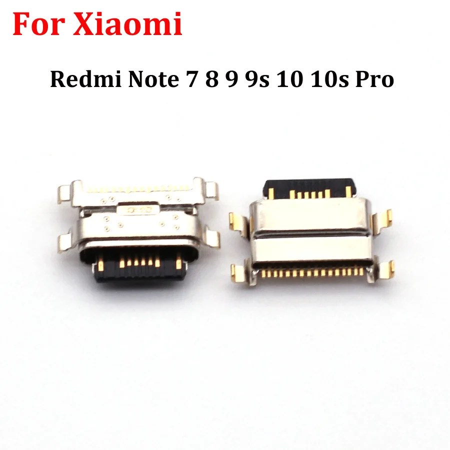

100 миниатюрных USB - разъемов для зарядки разъемов для Xiaomi Redmi Note 7 / 8 / 9 / 9s / 10 / 10s Pro 4G / 5G